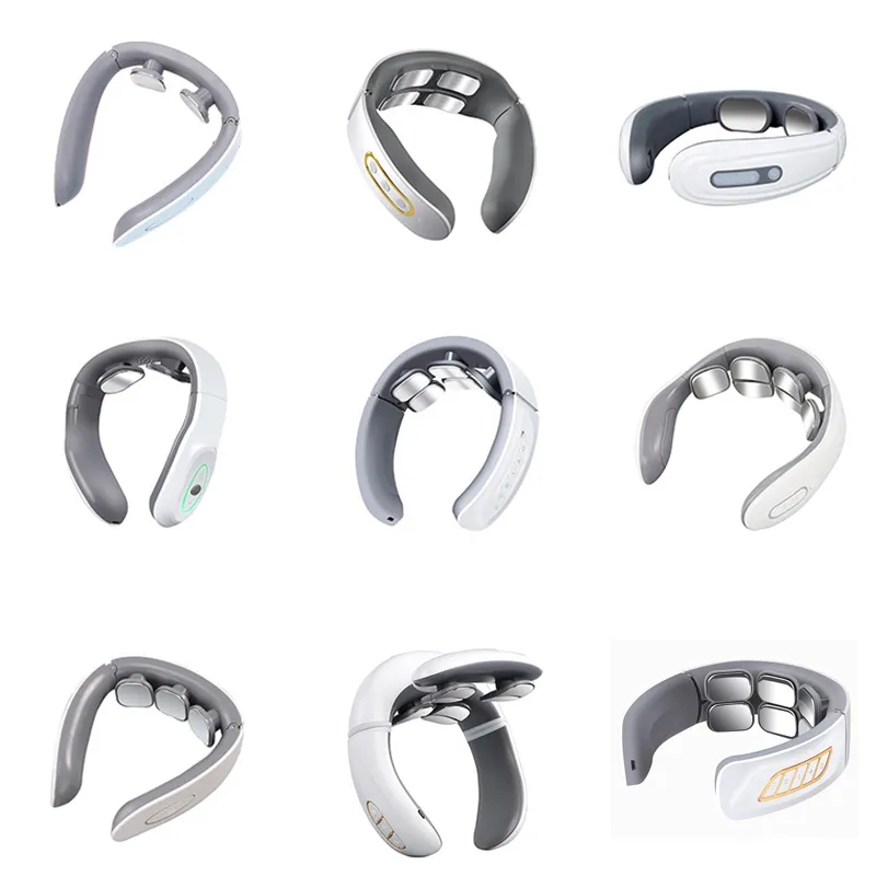 Vibration type neck massager intelligent battery type neck massager hot pressed magnetic pulse neck massager
