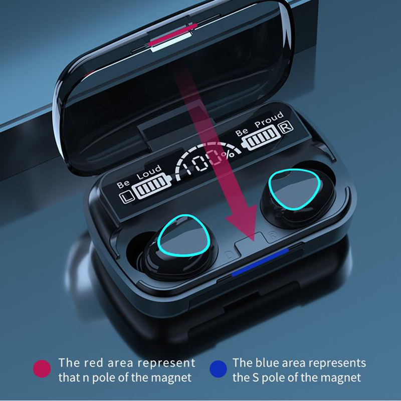 M10 Bluetooth Wireless Headphones Sports Waterproof Earphones Touch Control M10 Wireless Headsets Earbuds