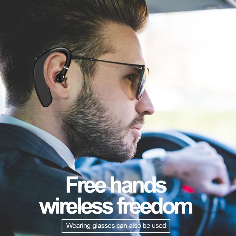 S109 Wireless Bluetooth Earphones Single Ear Hook Business Stereo Headphones Headset Handsfree Sports Earbud With Microphone