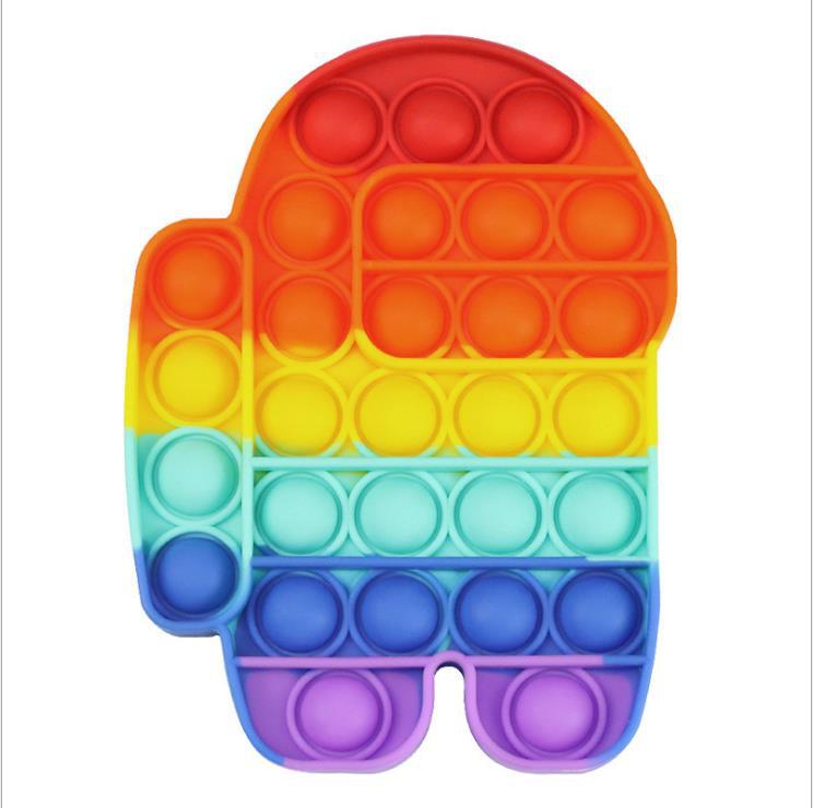Sensory Pop It Fidget Toy Box Squishy Figet Stress Reliever Toys Push Bubbleadult Child Funny Anti Stress Popit Reliver Poppit