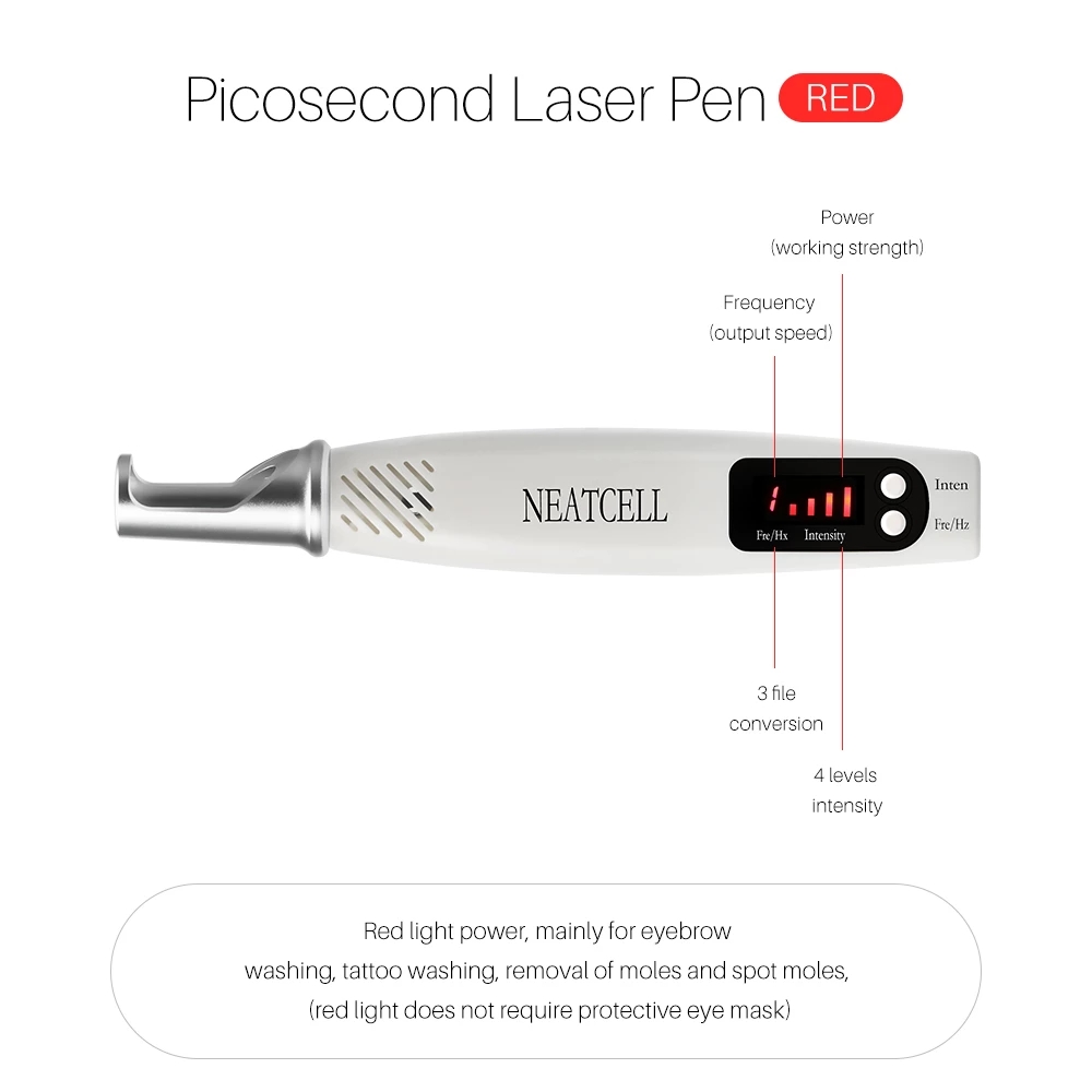 Professional Laser Picosecond Pen Blue Light Therapy Tattoo Remove Freckle Acne Mole Dark Spot Pigment Removal Machine Skin Care