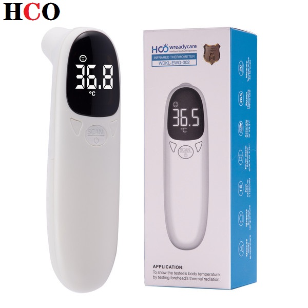 HCO Forehead Thermometer Infrared Digital LCD Body Temperature Measurement Ear Non-Contact Adult IR Children Termometro