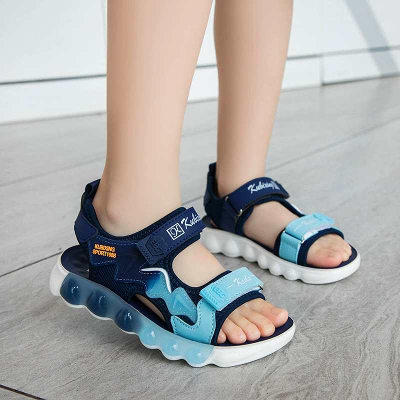 Kids Beach Shoes Candy Color Sweet Boys Girls Fashion Shoes Non-slip Soft Sole 2025 Summer New Children Sandals for Vacation