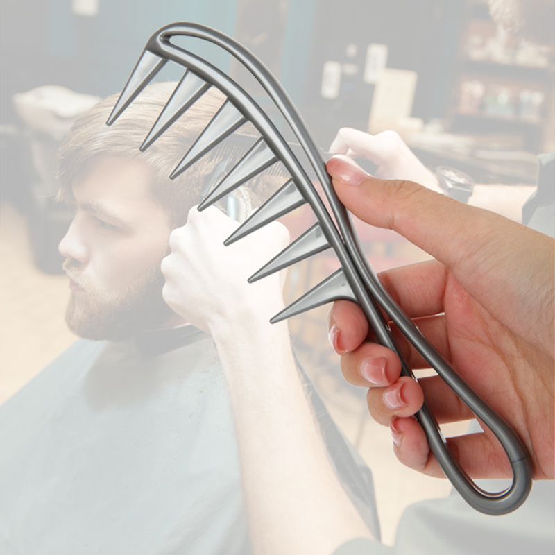 Wide Tooth Shark Plastic Comb Curly Hair Salon Hairdressing Comb Massage For Hair Styling Tool for Curl Hair