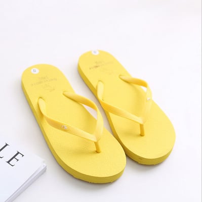 New flip flops summer men's and women flip-flops slippers non-slip canvas with sandals and slippers