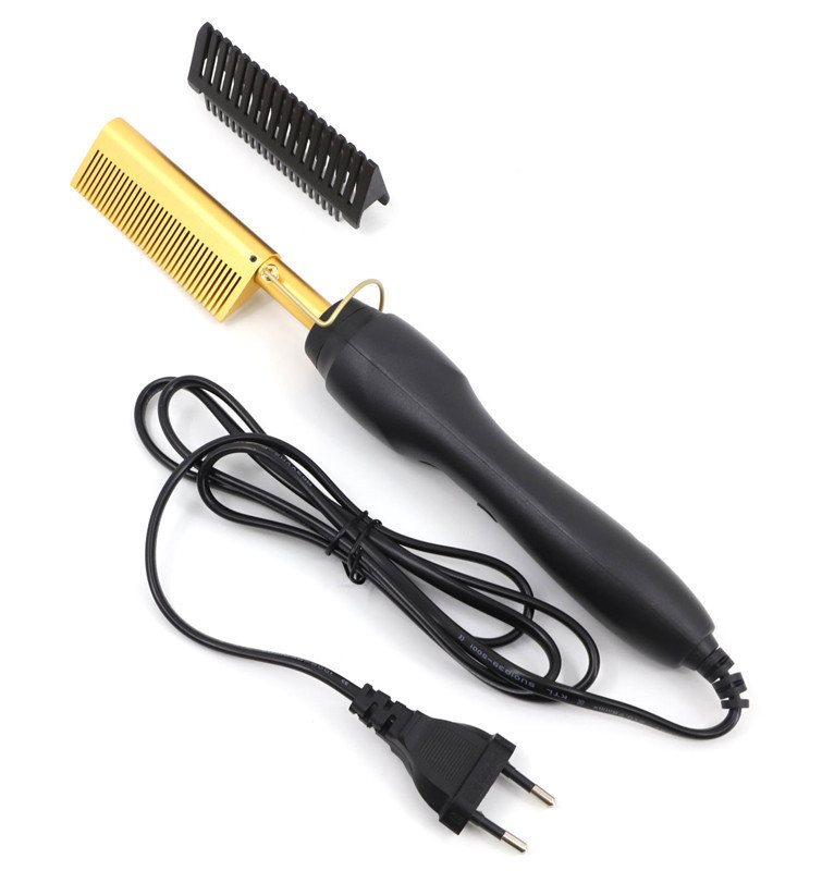 Hair Straightener Flat Irons Straightening Brush Hot Heating Comb Hair Straight Styler Corrugation Curling Iron Hair Curler Comb