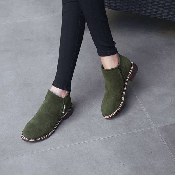 Martin boots, women's boots, frosted skin, new ladies, women's shoes, flat bottomed shoes, and women's boots