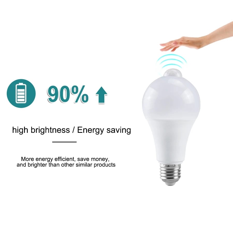 B22 E27 LED PIR Motion Sensor Lamp Bulb 220V 110V Dusk to Dawn Smart Light Bulb 12W 15W 18W 20W Porch Stairs Garage Night Light