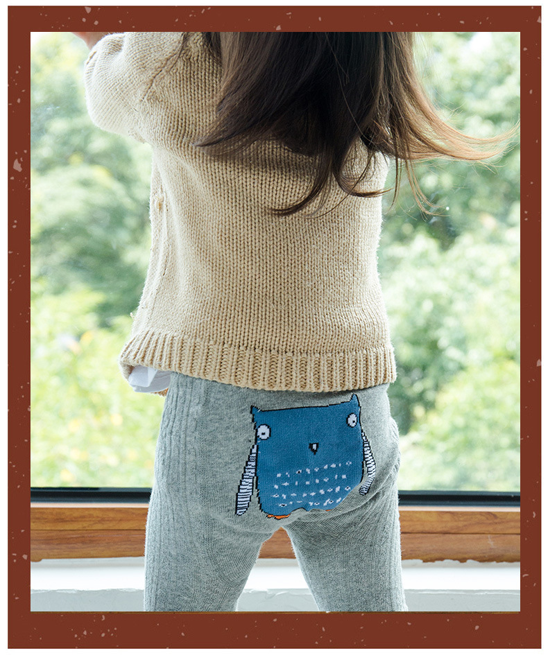 Kid Girl Tights Baby Stockings Autumn Winter Warm Children Pantyhose Cotton Pants Multicolor Color Cute Girls Trousers Leggings