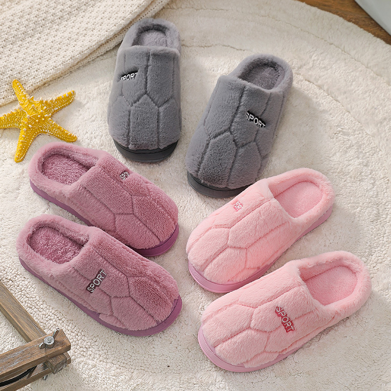 New style slippers soft-soled suede indoor half-bag with silent cotton slippers, household indoor wooden floor non-slip