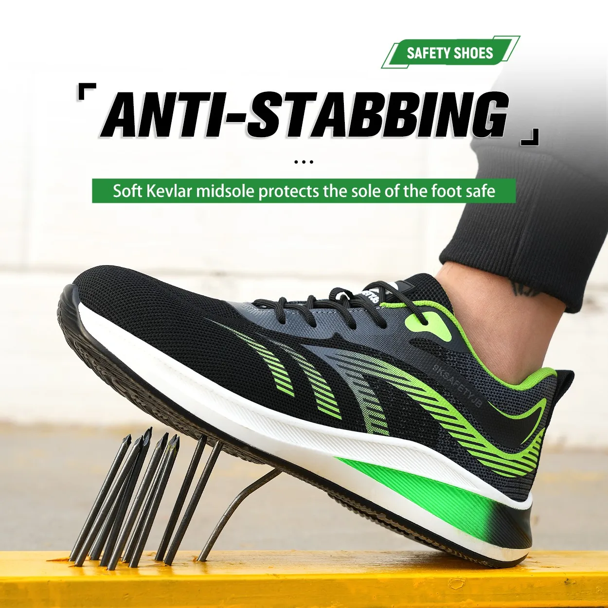 2024 New Men's Safety Shoes Ultra Light Flying Woven Steel Toe Caps Breathable Anti Smashing Piercing Zapatos De Seguridad