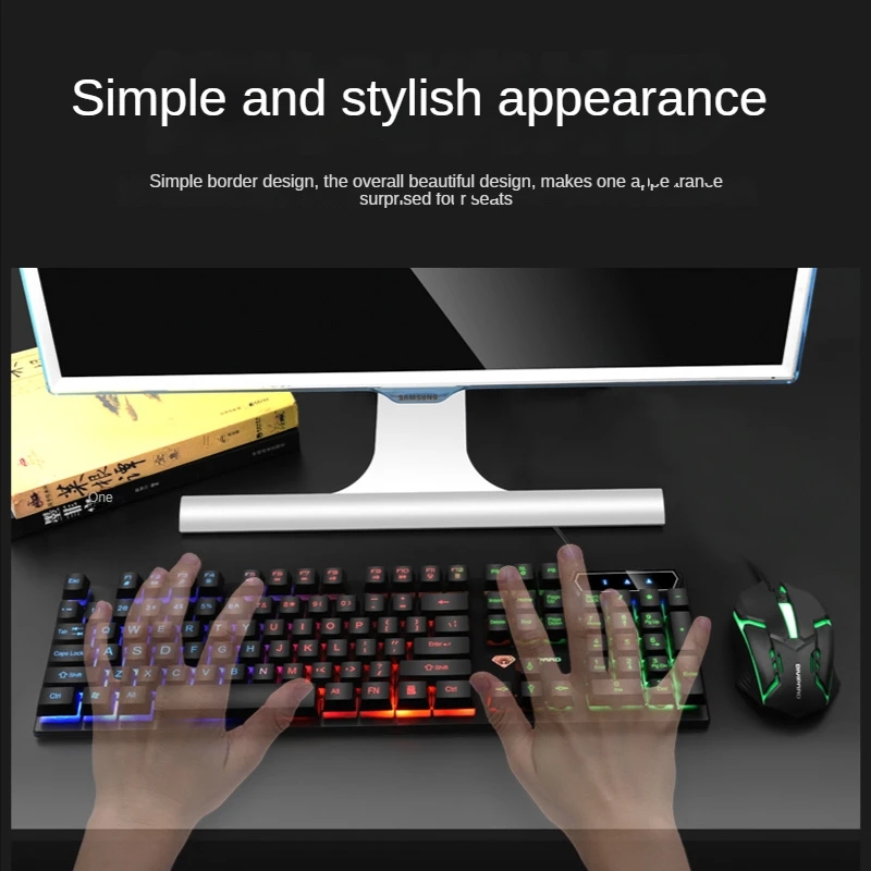 GMK-20 104 Keys Glowing Universal Banda Rgb Clavier Gamer Popular Pc Gaming Keyboard USB Wired Keyboards For Laptop