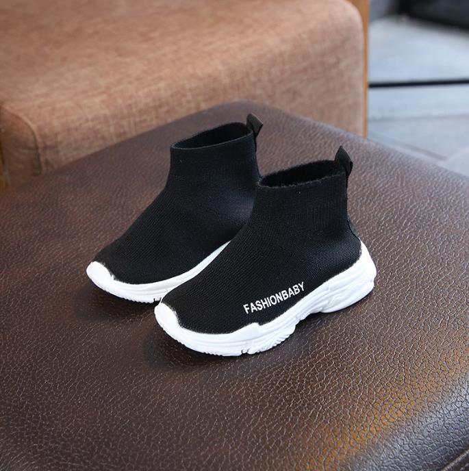 Winter Kids Sneakers Children Casual Shoes Slip-on Breathable Kids Socks Shoes Non-slip Snow Boots Boys Girls Sport Shoes