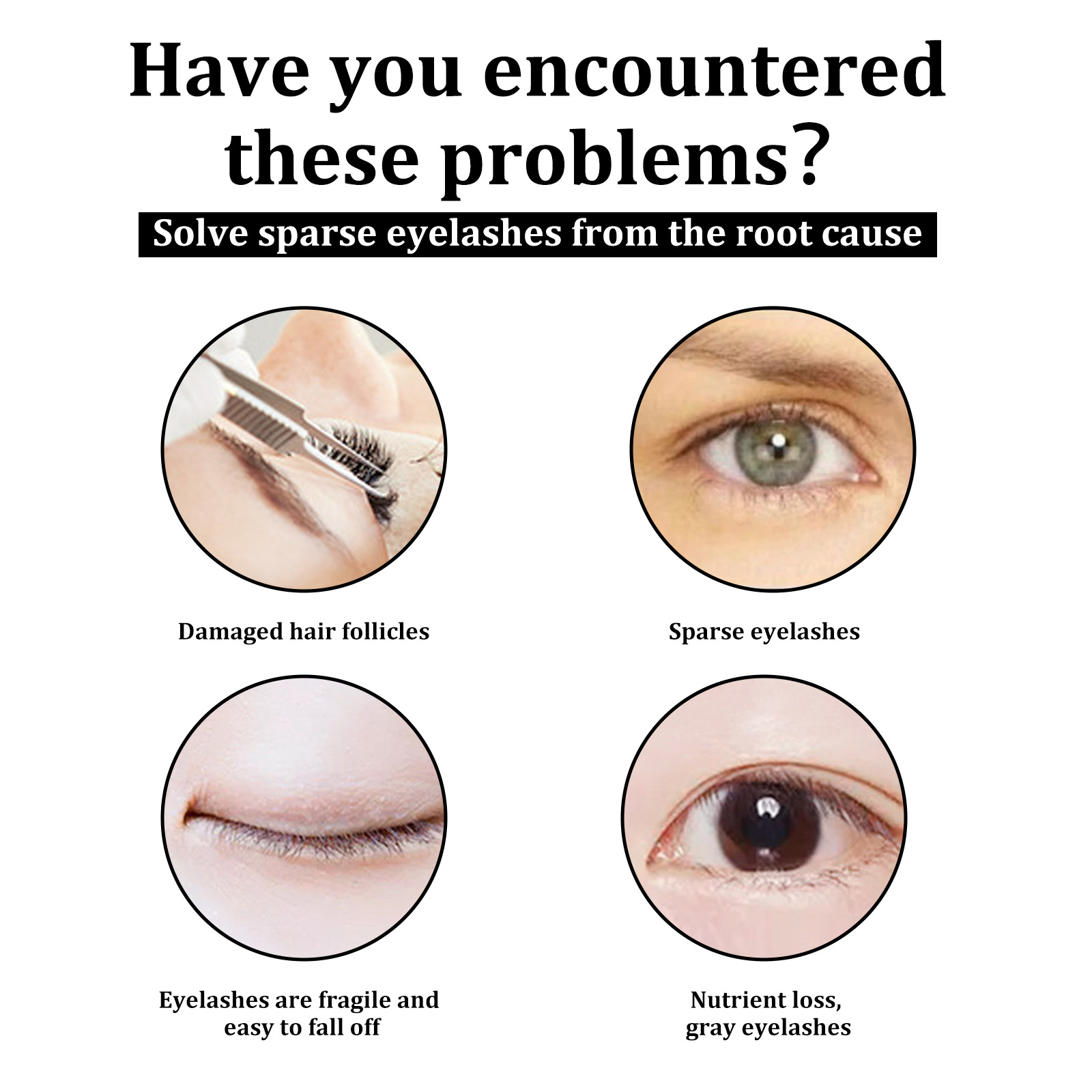 EELHOE Castor Oil Mascara Natural dense slim curl moist not easy to dye mascara care