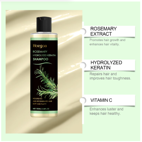 Rosemary Shampoo Soothing Scalp Anti Dandruff Refreshing Fluffy Repair Split Ends Plant Oil Control Nourishment Hair Shampoo