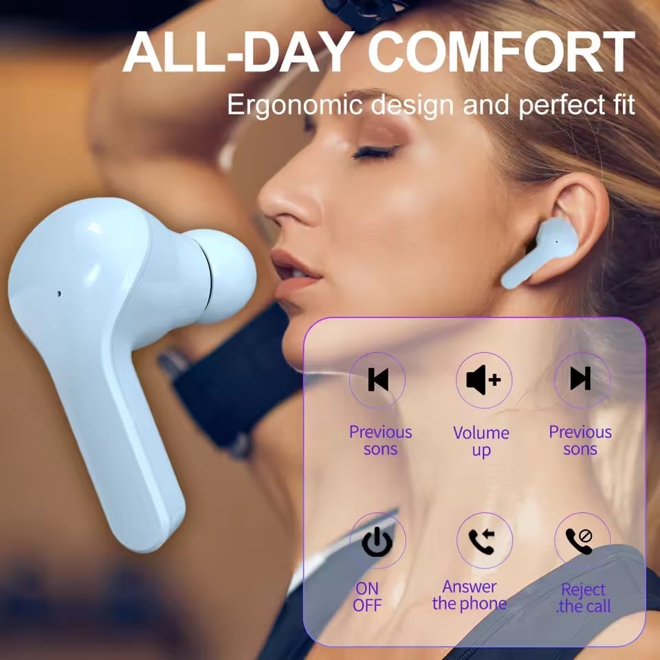 Transparent Wireless Bluetooth Headset HIFI Sound Wireless Earbuds Quality Bluetooth 5.3 For Wireless Headphone