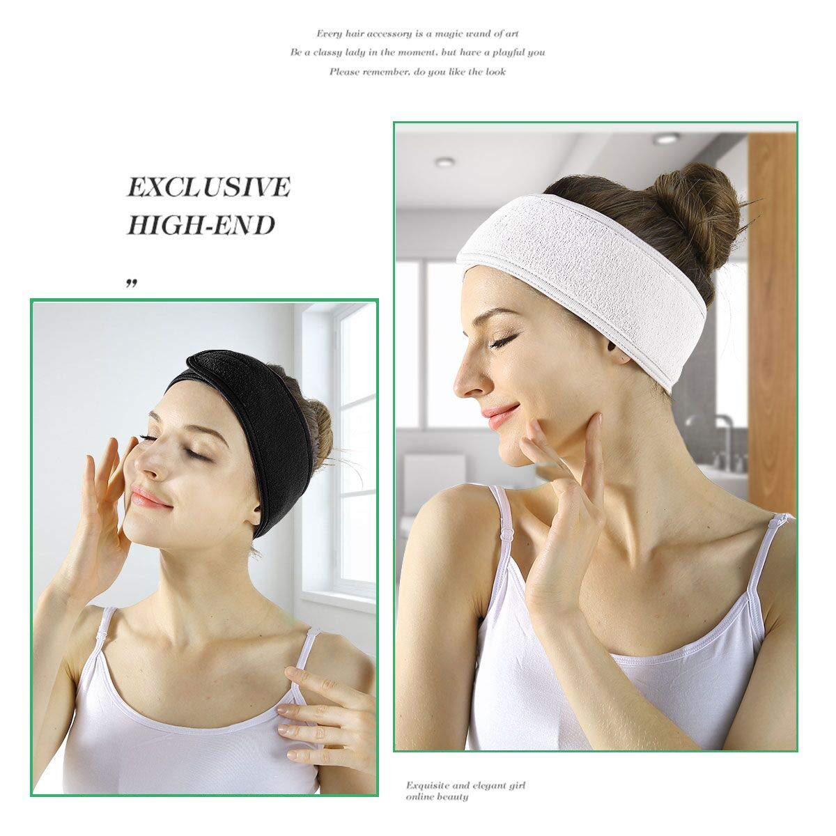 Adjustable Wide Hairband Yoga Spa Bath Shower Makeup Wash Face Cosmetic Headband For Women Ladies Make Up Accessories