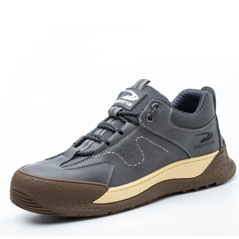 New safety shoes steel toe cap work shoes anti impact anti puncture Construction labor protection shoes for men