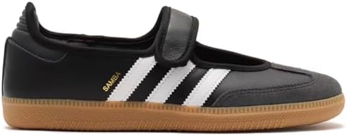 adidas Samba Jane Womens Sneaker (Black White Gum, 7)