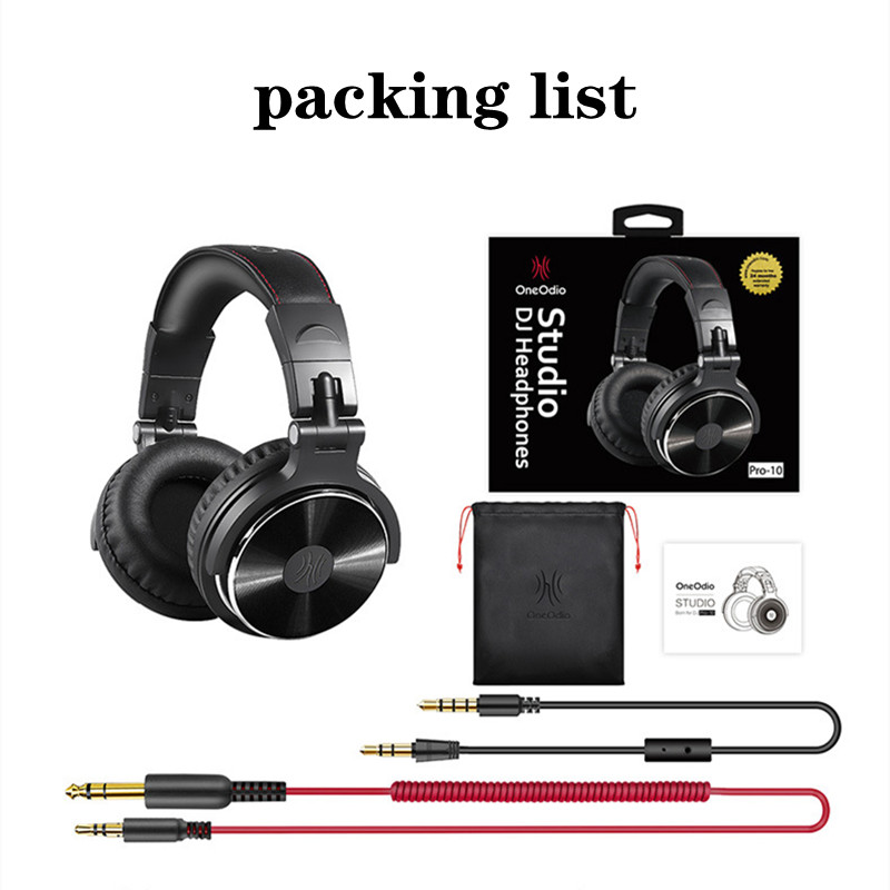 OneOdio Professional Studio DJ Wired Headphones With Microphone Over Ear HiFi Monitors Music Headset Earphone For Phone PC Pink
