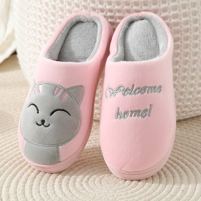 Cute colorful wave shoes slippers female home furry winter warm slippers soft sports shoes indoor bedroom