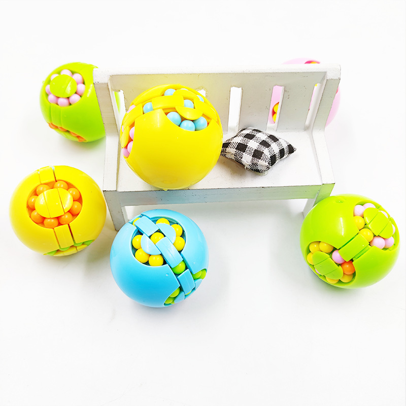 2pcs Anti-stress thinking development ball magic bean burger Rubik's cube toy