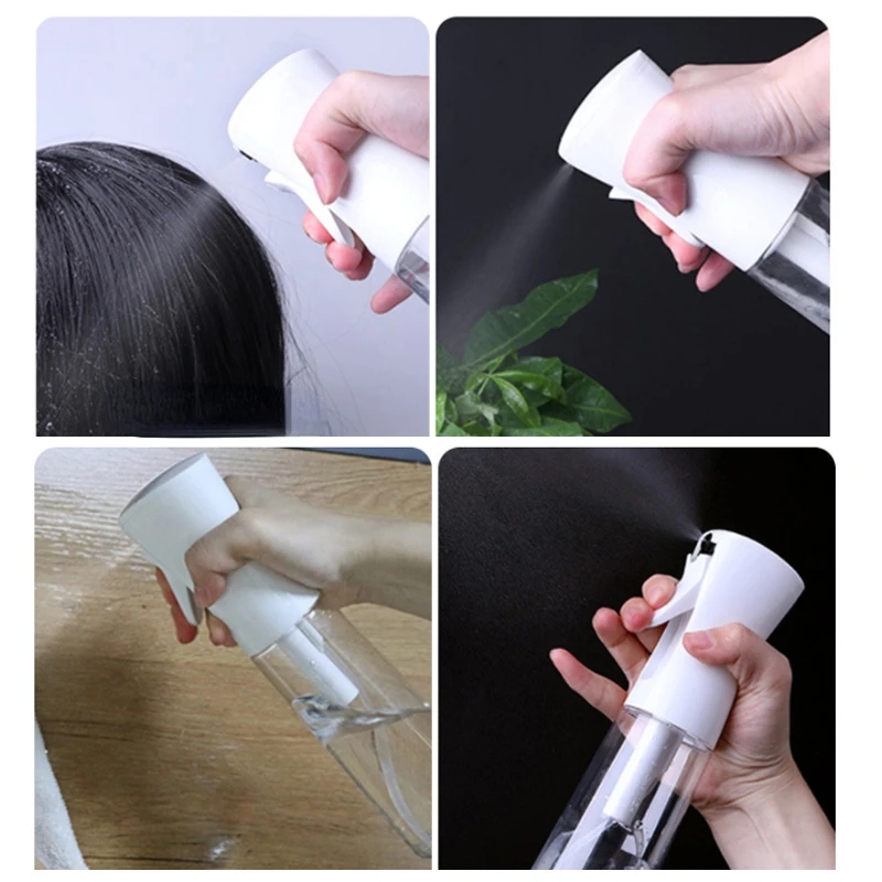 Hairdressing Spray Refillable Bottle Hair High Pressure Continuous Spray Watering Can Hair Stylist Director Automatic 200/300ml