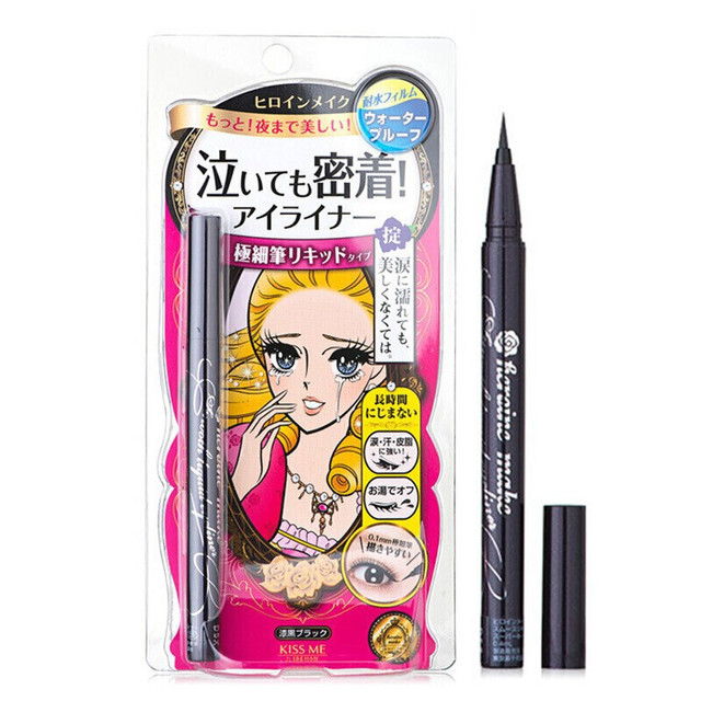 1pcs Professional Black Eyeliner Quick-drying Waterproof Pen Long-lasting Not Blooming Liquid Lady Eye liner Smooth Makeup Tool