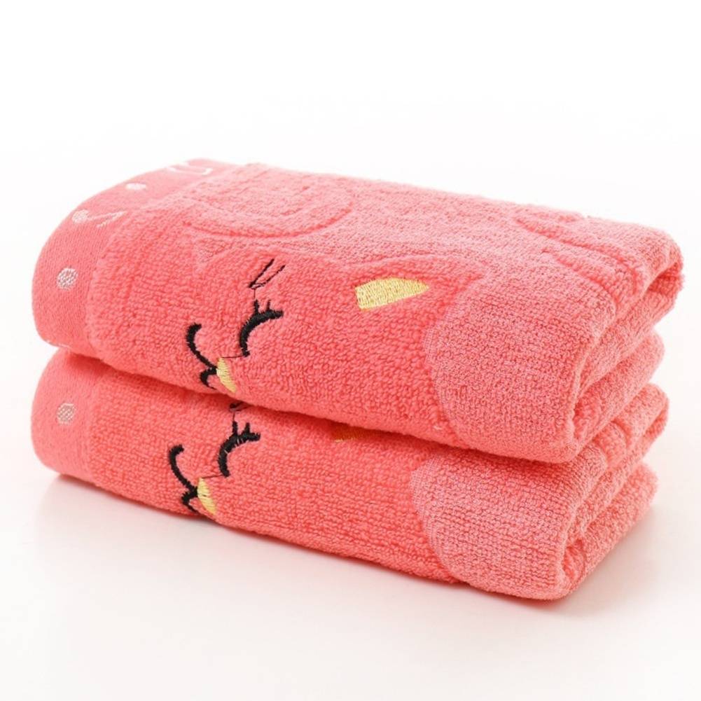 25*50 cm For Home Bathing Shower Towel Living Cute Cat Child Towel Bamboo