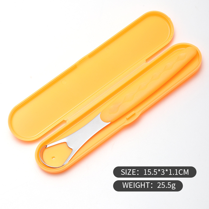 New Tongue Scraper Cleaner Medical Grade Metal Tongue Brushes Set Oral Care Tool for Removing Bad Breath and Tongue Scraper &