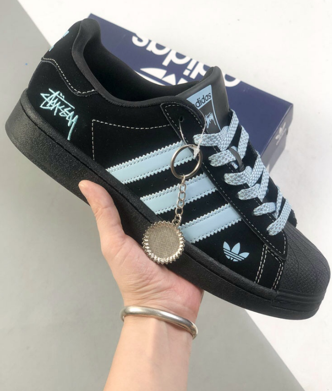 Adidas Superstar Co-branded Clover Shellhead Classic Casual Turnschuhe