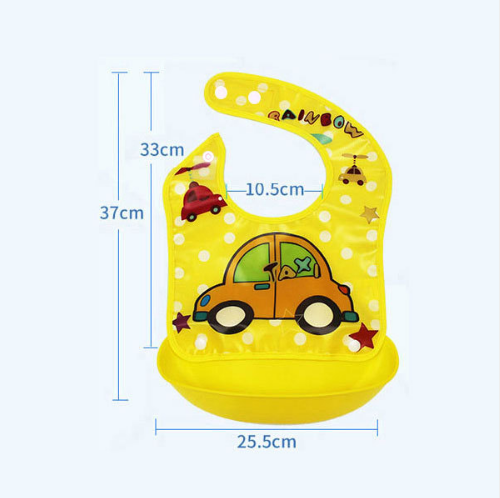Baby bib, waterproof rice bag, baby bib, drool bag, drool towel, three-dimensional imitation silicone