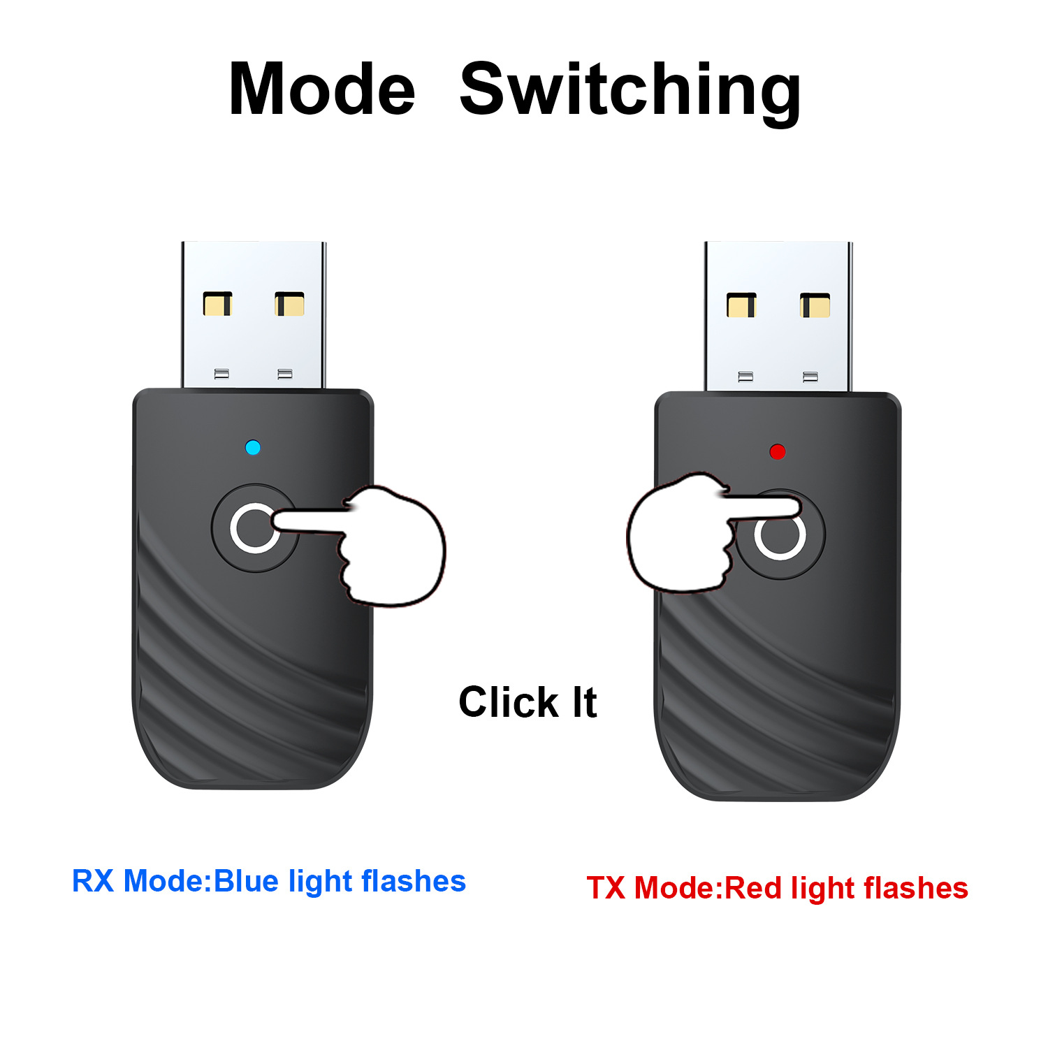 USB Bluetooth 5.0 Transmitter Receiver 3 In 1 Adapter 3.5mm AUX Plug And Play For TV PC Headphones Home Stereo Car HIFI Audio