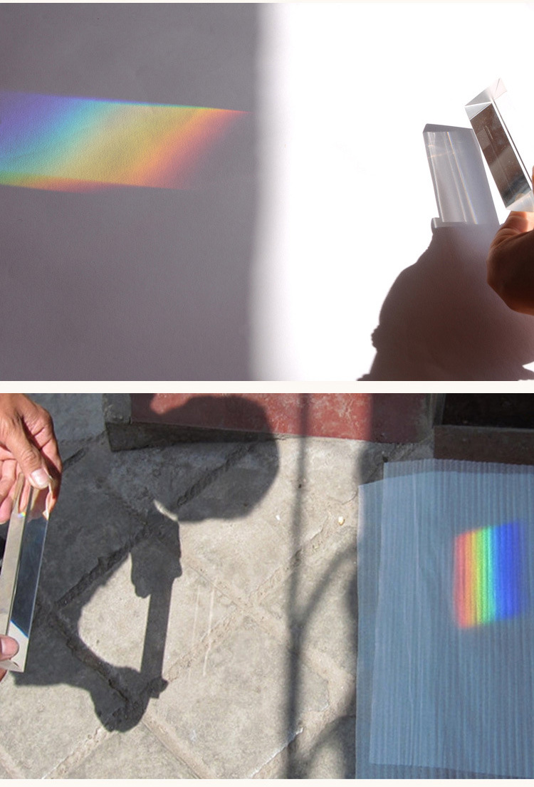 30mm*30mm Triangular Prism Glass Crystal Triangular Prism Experimental Prism