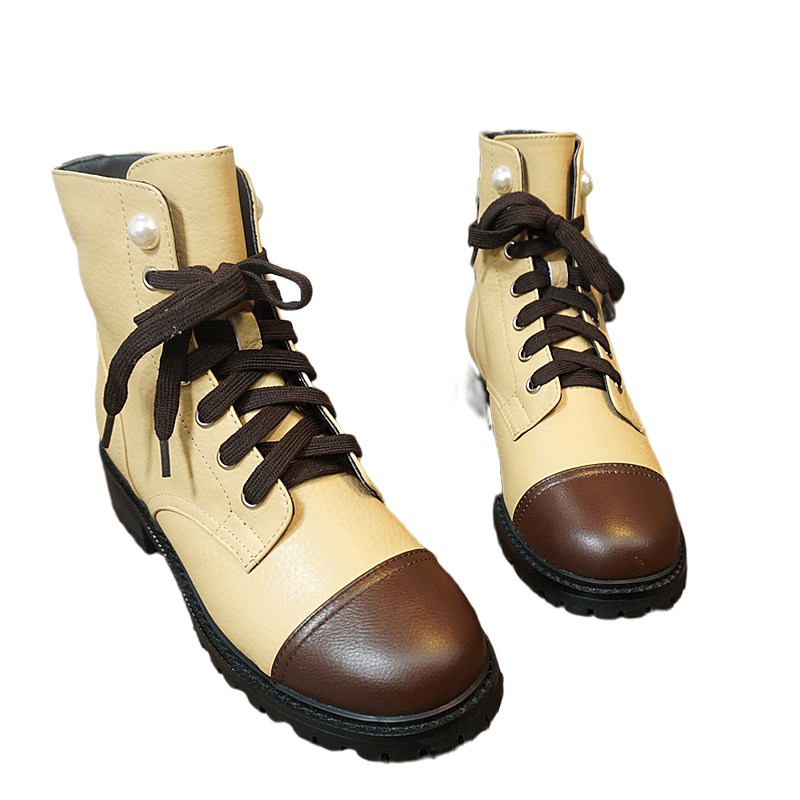 Martin boots female British wind new bootsboots handsome breathable autumn and winter thick black motorcycle boots