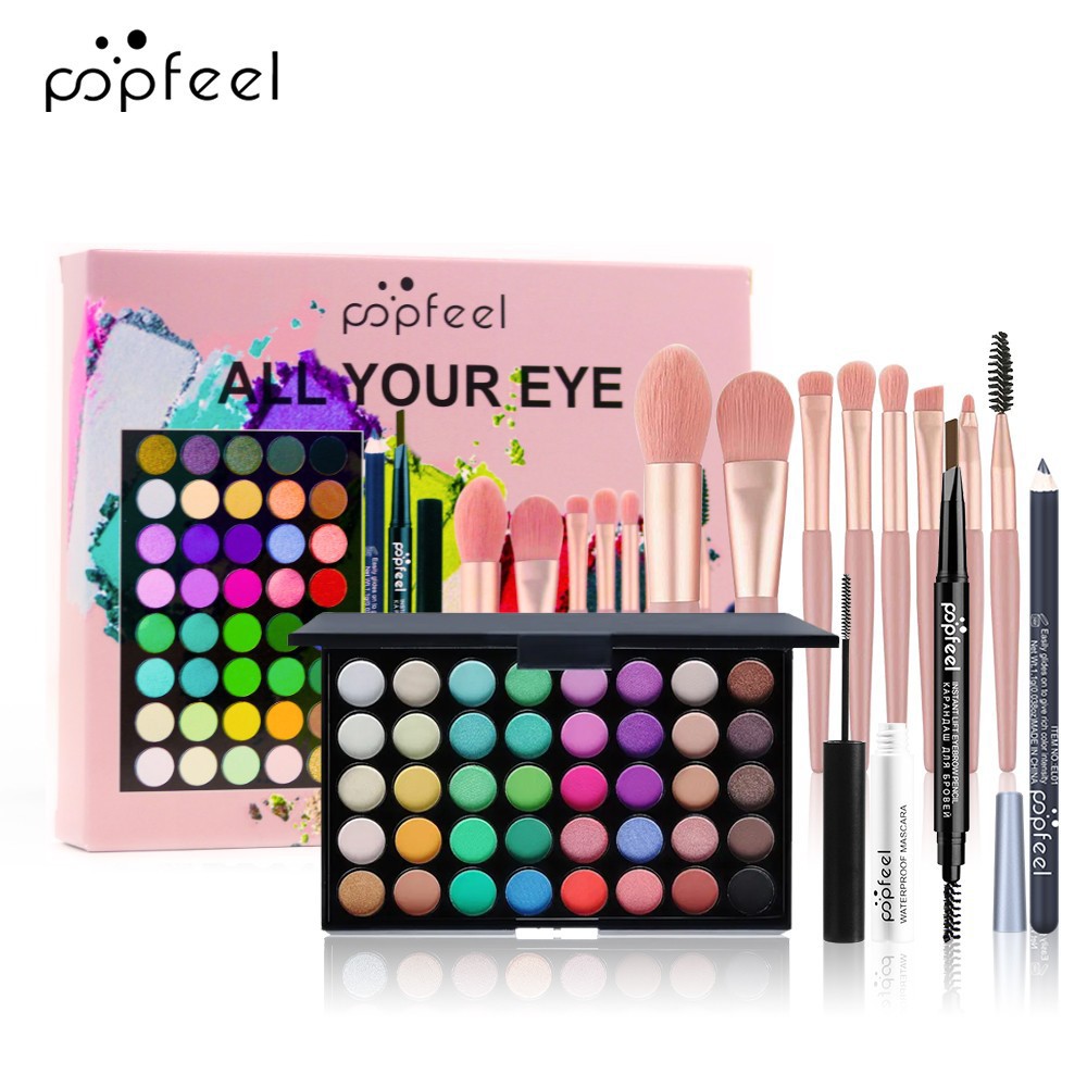 All in One Eyeshadow Palette Makeup Set,Makeup Kit for Women Full Kit, All in One Makeup Set,Include Eyeshadow&Facial Palette
