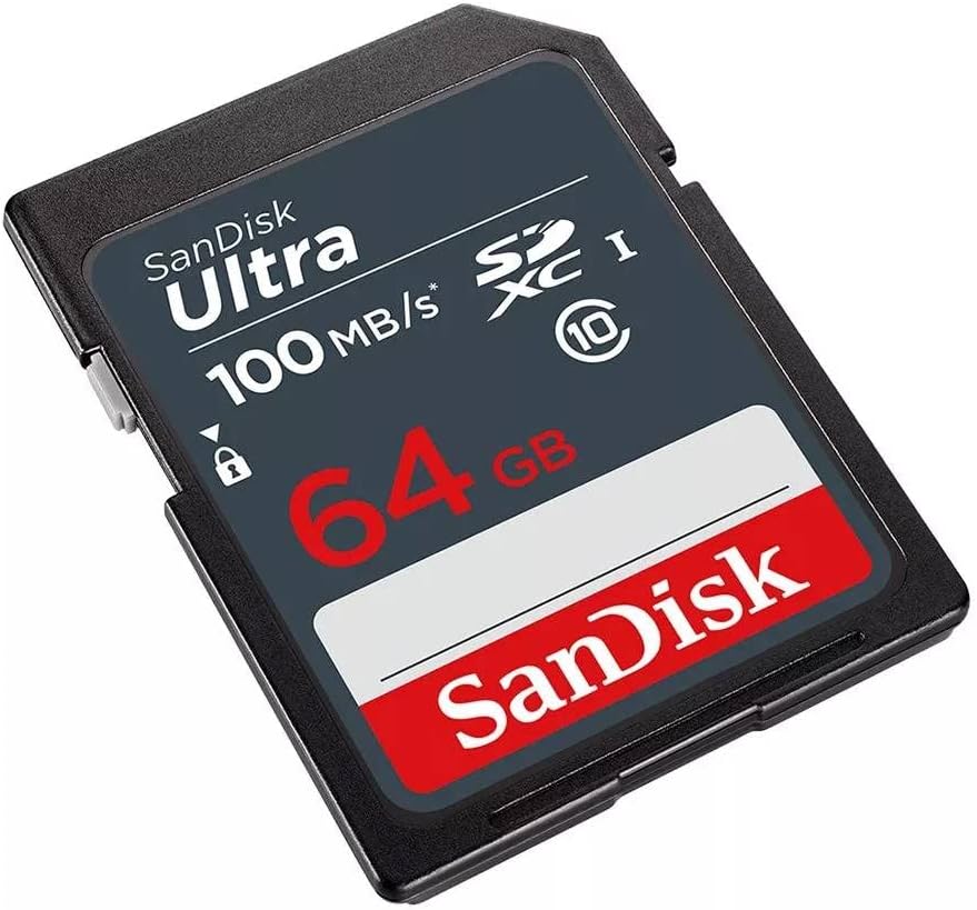 SanDisk 64GB Ultra SDXC UHS-I Memory Card - 100MB/s, C10, U1, Full HD, SD Card