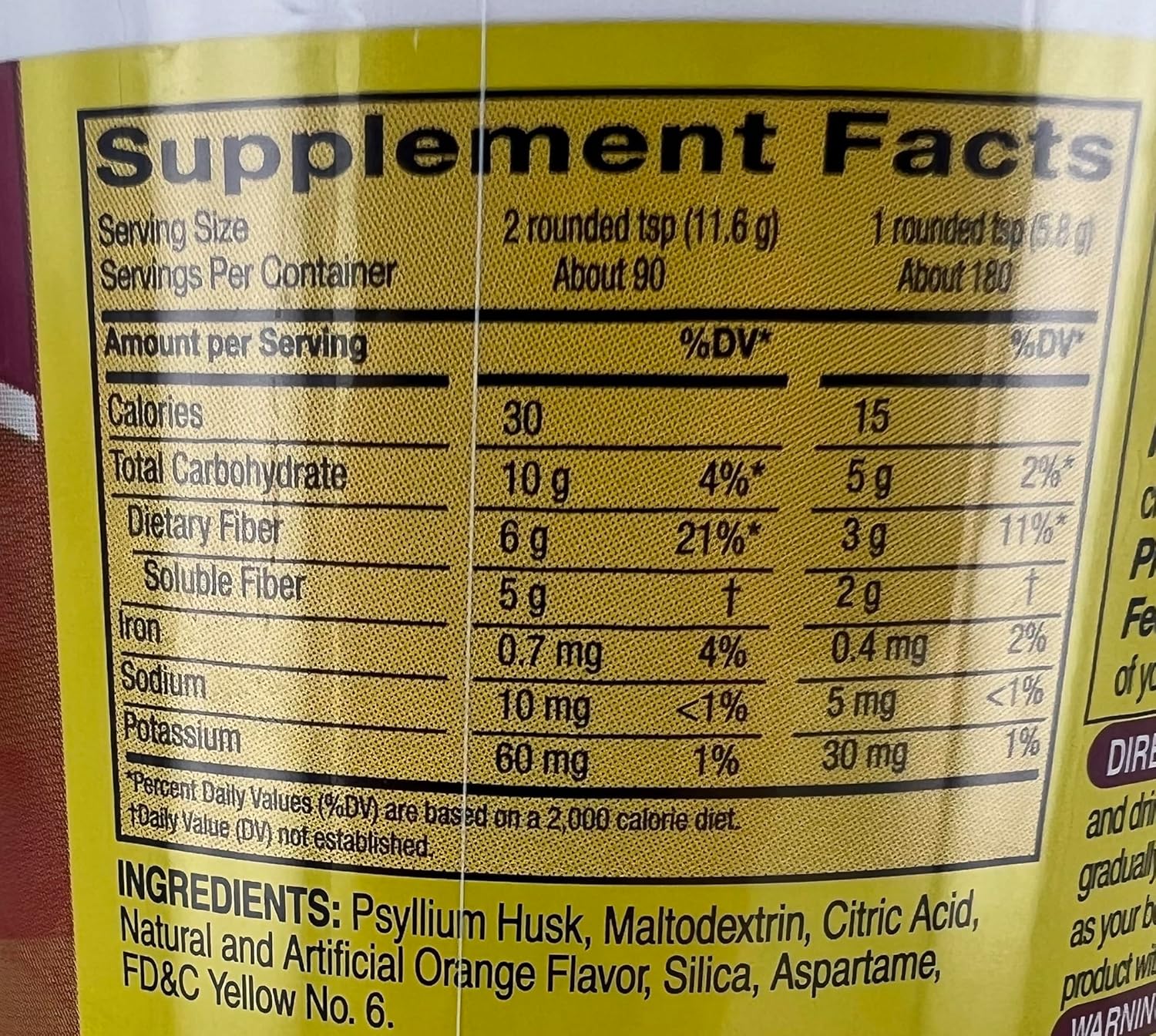 Kirkland Signature Sugar-Free Psyllium Fiber Supplement Powder, 360 DosesQ