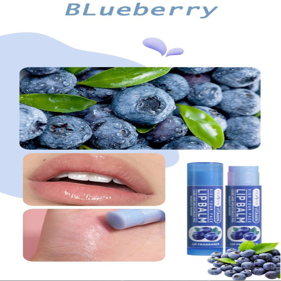 6PCS Multi Fruit Flavors Moisturizing Hydrating Base Lip Balm Set Makeup Lip Care Daily Care Balm for Women and Men 6Pcs Set