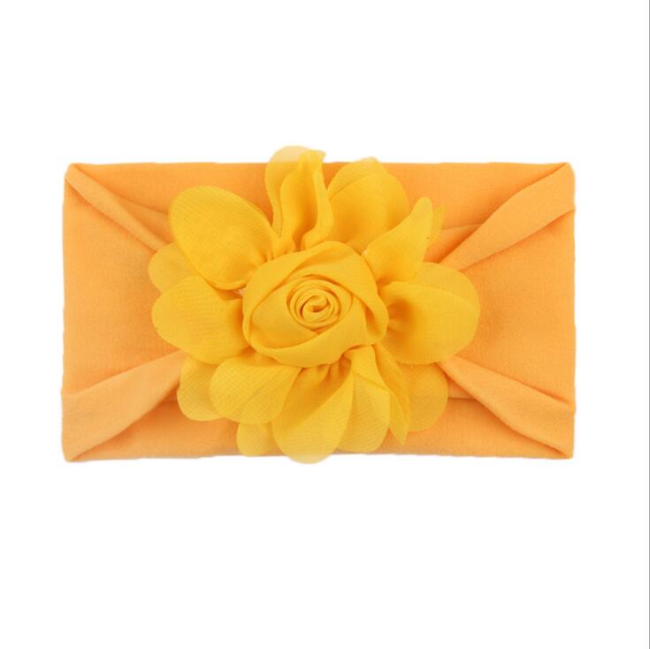 New style children's hair band rose bud nylon soft elastic combination baby hair band baby hair accessories
