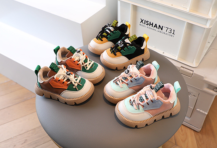 New Kids Casual Shoes Student Running Shoes Boys & Girls Sneakers Kids Walking Shoes Hiking Shoes Breathable and Non-slip