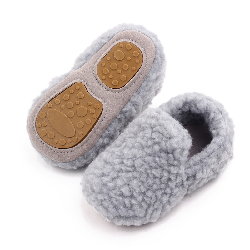 Baby Winter and Autumn Style Multiple Choices Soft Cotton Warm and Plush Toddler Shoes Anti-slip Sole Prewalking