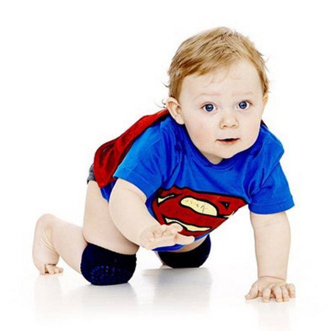 Lightweight & Stretchy Baby Knee Protectors – Seamless Cotton Knit with Anti-Slip Silicone Dots for Comfortable Crawling
