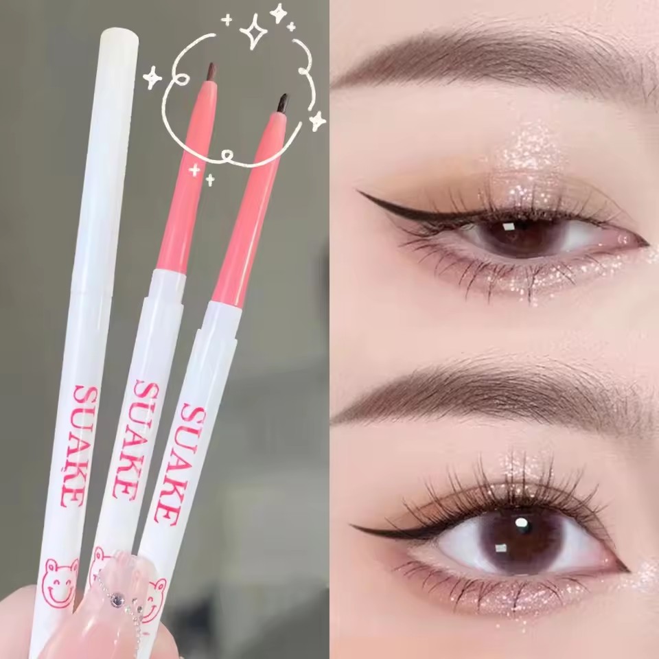 1pc Beauty Eyeliner Pencil Eyeliner Gel Pen Waterproof Long Lasting Silkworm Pen Black Brown Eyeliner for Beginners Eye Makeup