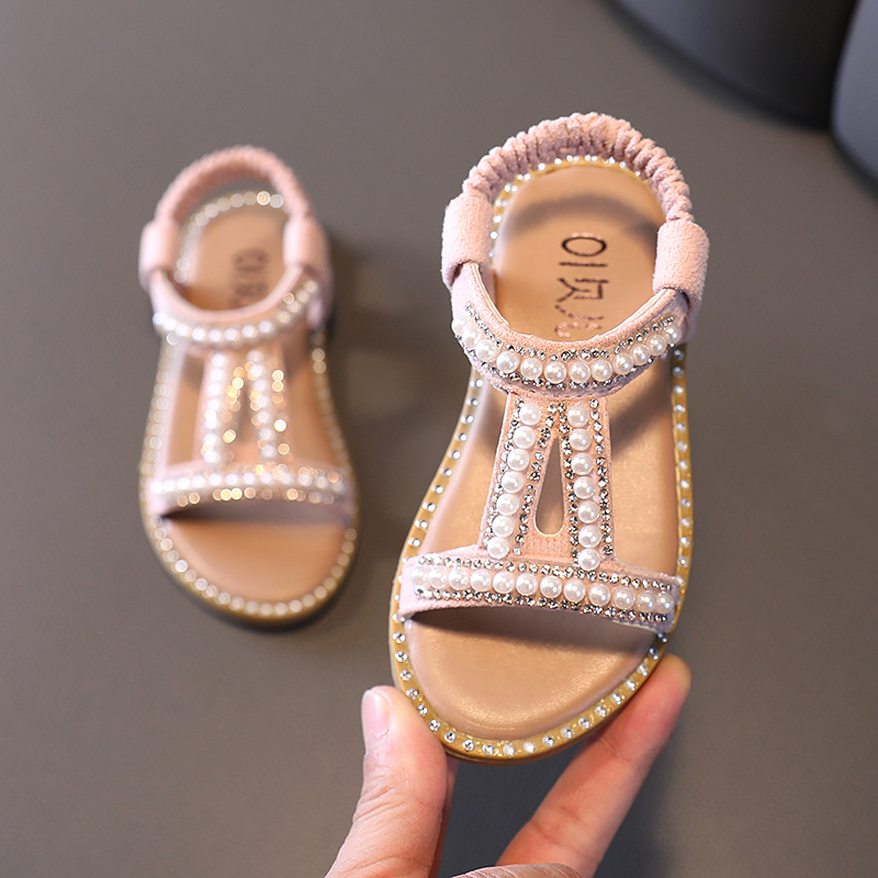 Girls' Sandals, Children's Shoes, Summer Soft Sole Princess Bohemian Beach Shoes, Fashion Sandals