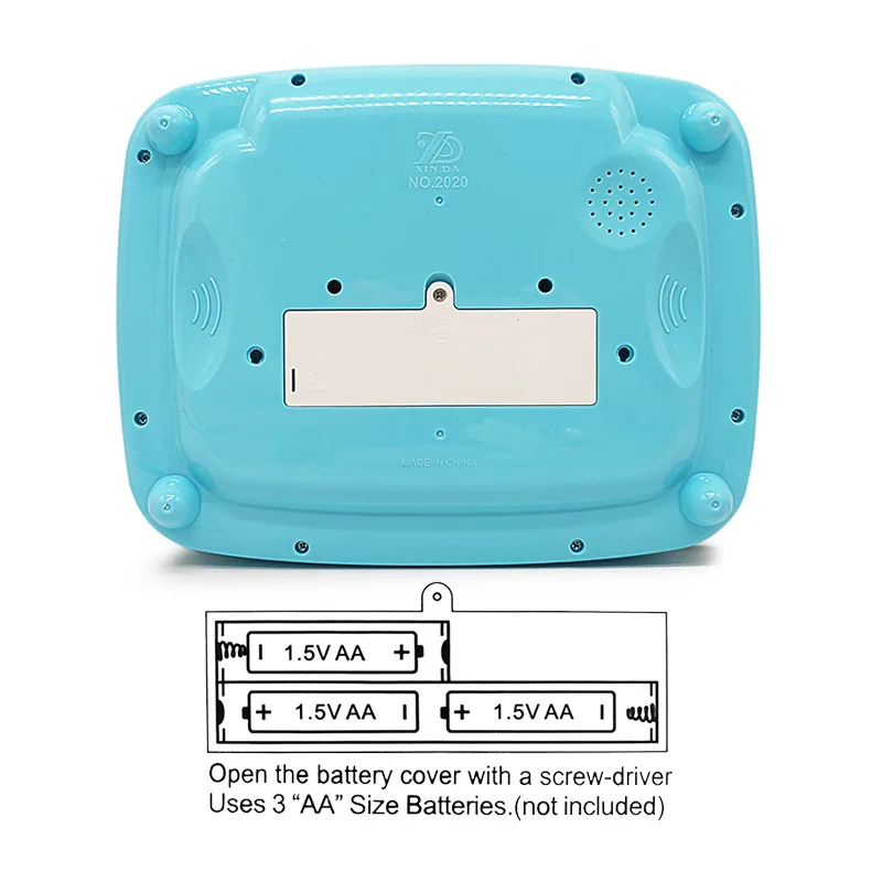 Educational Plastic Toys English Led Screen Lighting Learning Laptop Toys Learning Machine For Kids