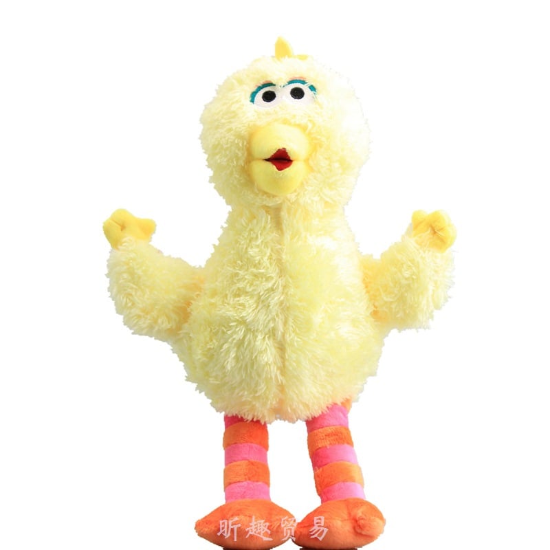 Sesame Street Elmo Cookie Monster with Plastic Eyes Soft Plush Toy Cartoon Fluffy Stuffed Dolls 33 CM Kids Gift