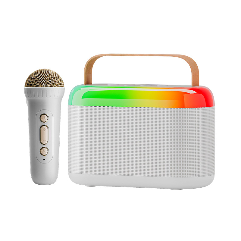 New wireless Bluetooth speaker convenient portable outdoor household children's karaoke tool integrated microphone sound system