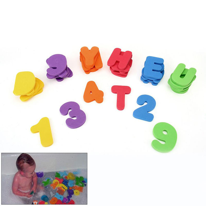 36-Piece MunchkinS Child Puzzle Baby Toy EVA Bath Alphanumeric Letters Numbers Bathroom Water Toys Early Educational Kid Toy