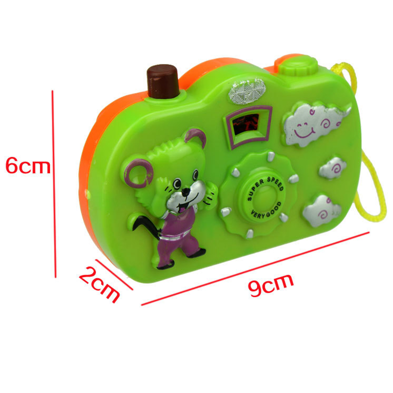 1pc New Funny Projection Camera Toy Muilti Animal Pattern Light Projection Educational Study Toys Children Random Color